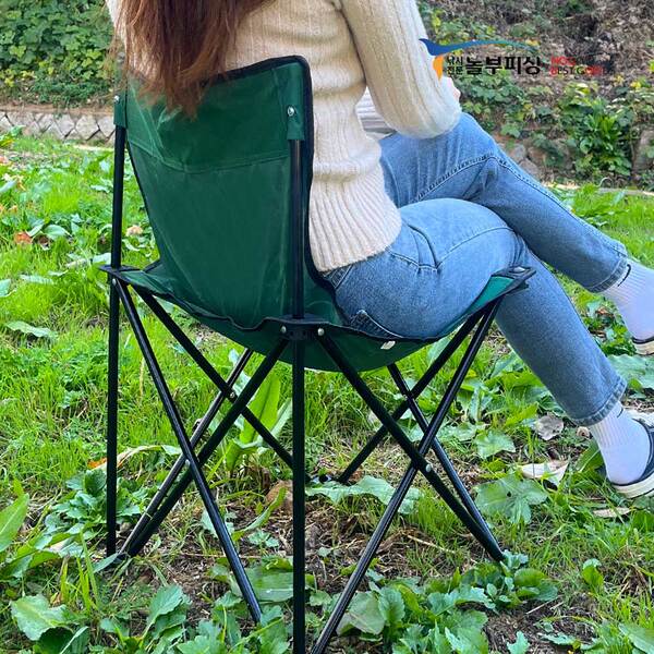 놀부피싱 휴대용 낚시 캠핑용 접이식 등받이 의자 소형